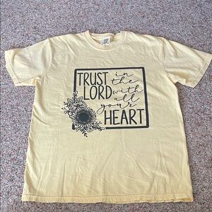 Comfort Colors Yellow Graphic Muscle Tee